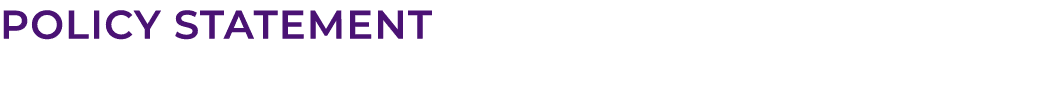 Policy statement